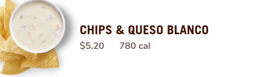 chips and queso balnco